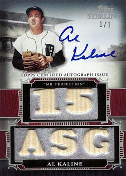 2010 Topps Sterling - Touched By Greatness Relic Five Autographs Sterling Silver #5TBGAR-19 Al Kaline Front